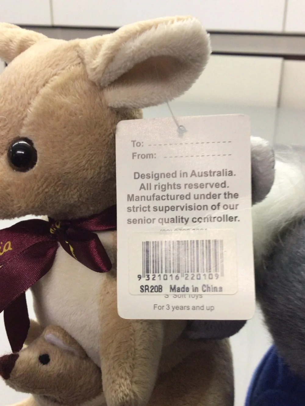Beige Kangaroo & Gray Koala Plush Toy Duo - Soft Cuddly Set